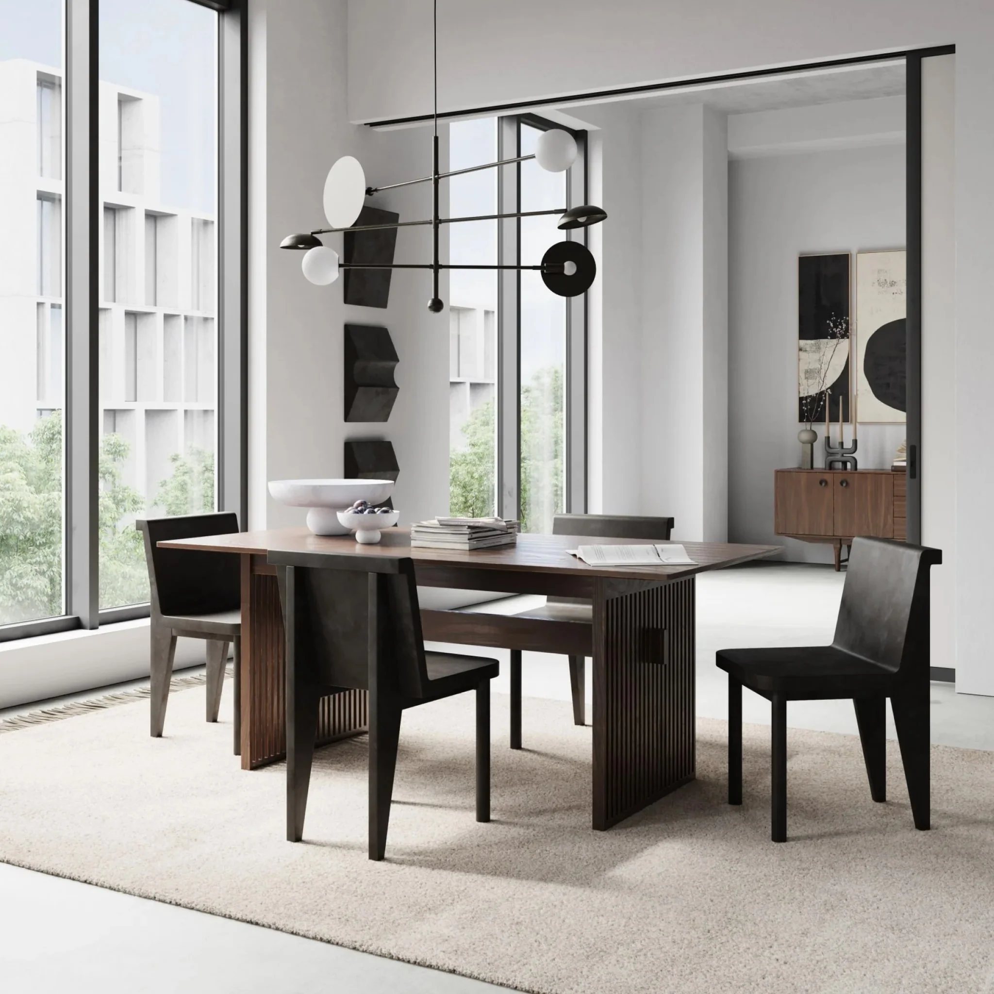 PRE-ORDER │ 101 COPENHAGEN Brutus Slim Dining Chair, Coffee - Image 7