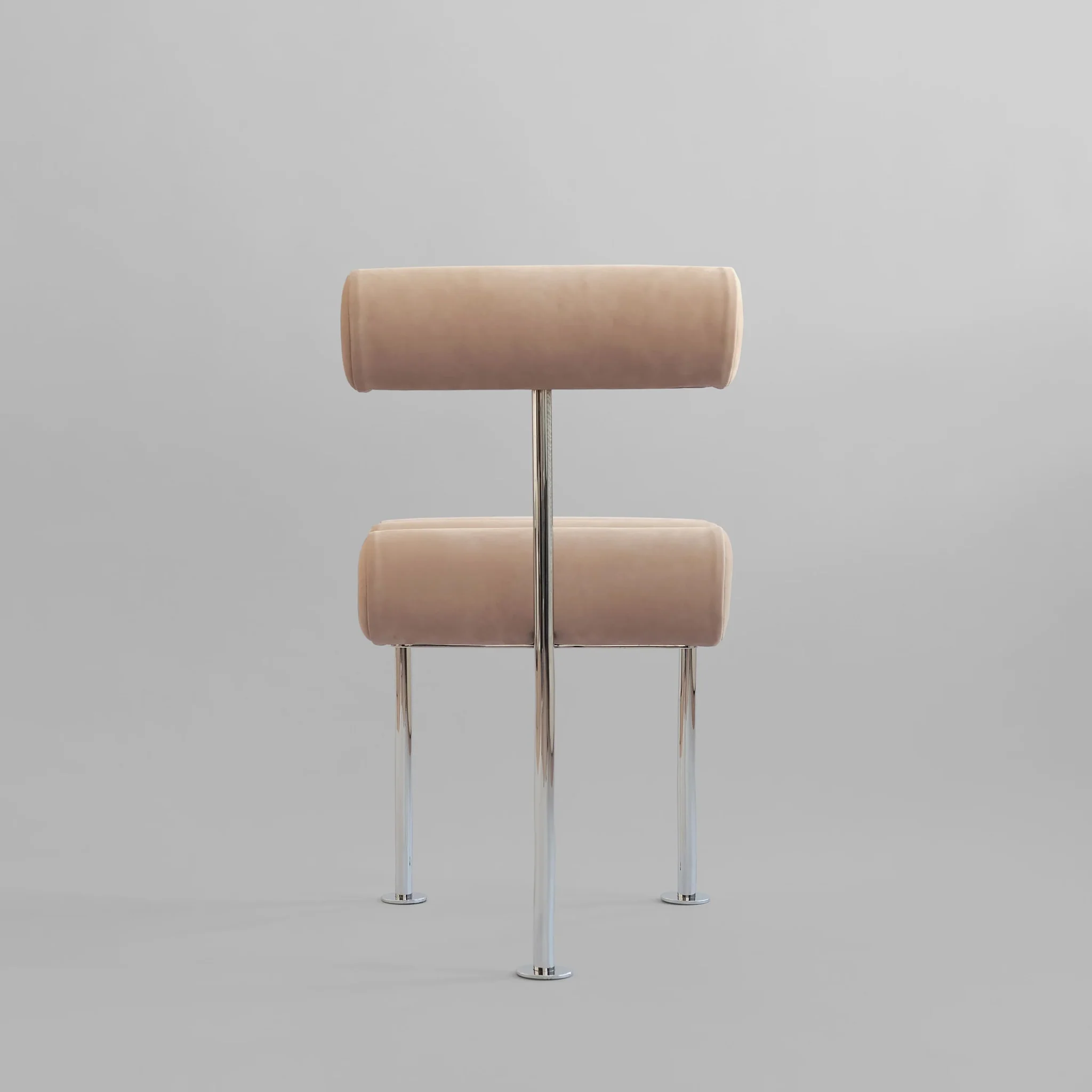 PRE-ORDER │ 101 COPENHAGEN Hiro Dining Chair, Stainless Steel/Nubuck - Image 9