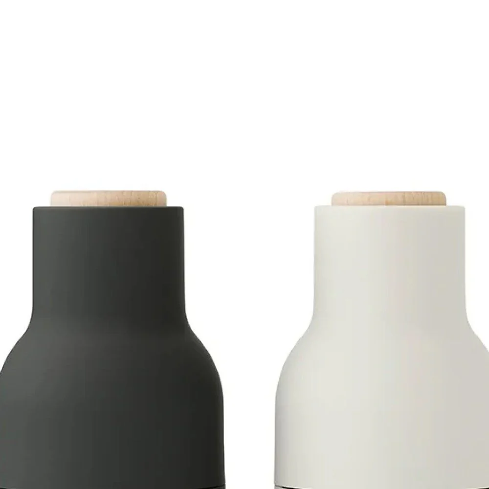 AUDO CPH Salt and Pepper Bottle Grinders Set, Small, Ash/Carbon w/ Beech Lid - Image 5