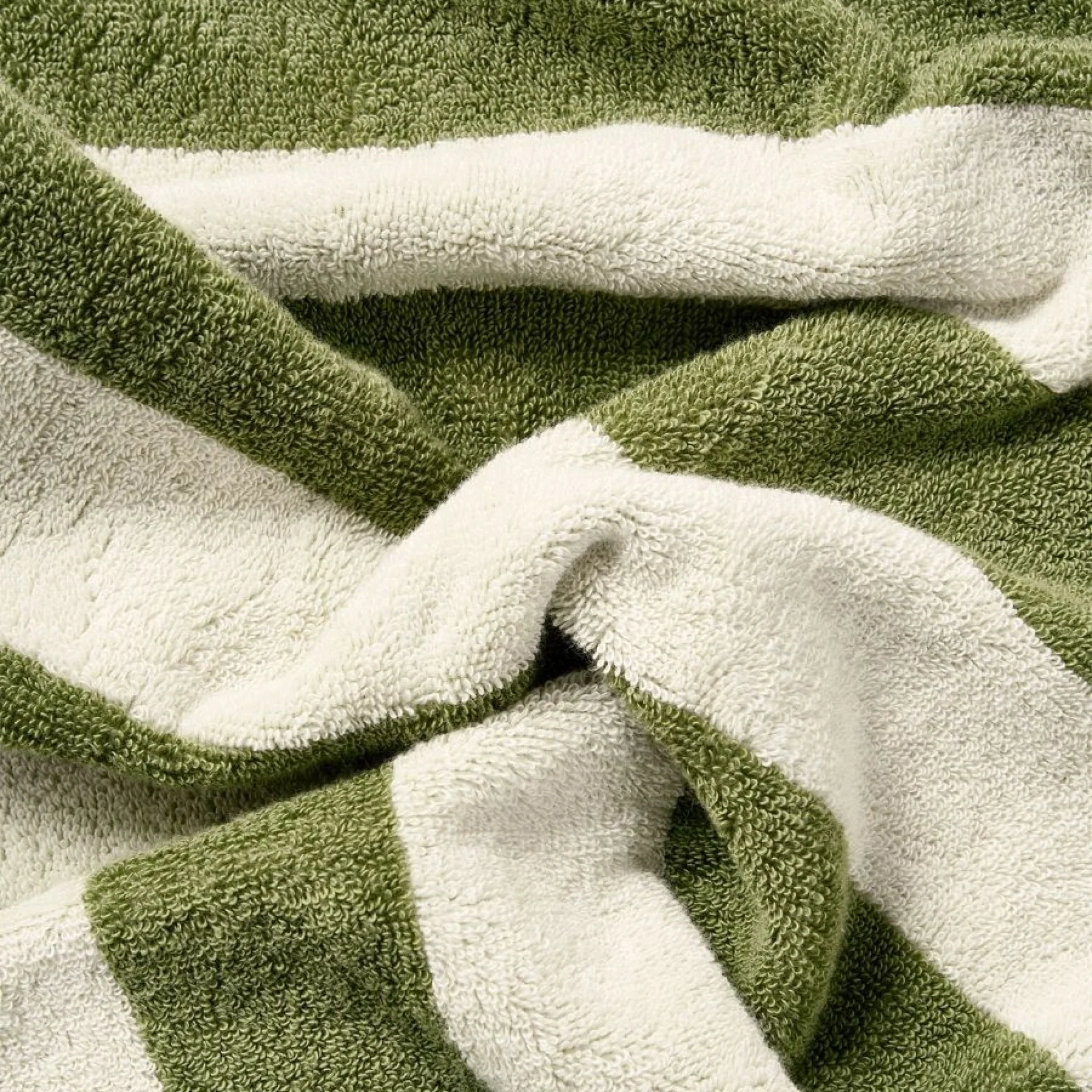AURA HOME Riviera Stripe Bath Sheet, Caper - Image 5