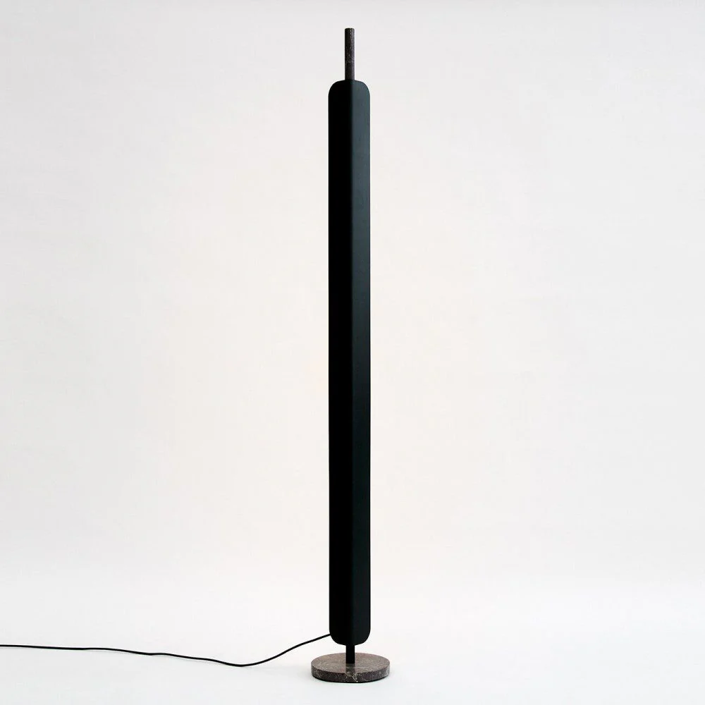 PRE-ORDER β BEN TOVIM DESIGN Formation Floor Lamp, Grey Marble/Deep Sea Fins