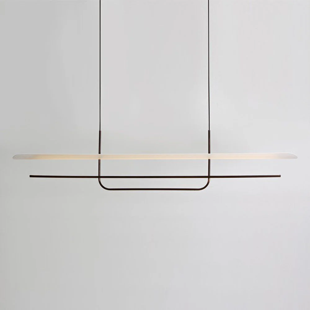 PRE-ORDER │ BEN-TOVIM DESIGN Reflector Linear Pendant, Bronze Patina - 5 Sizes - Image 2