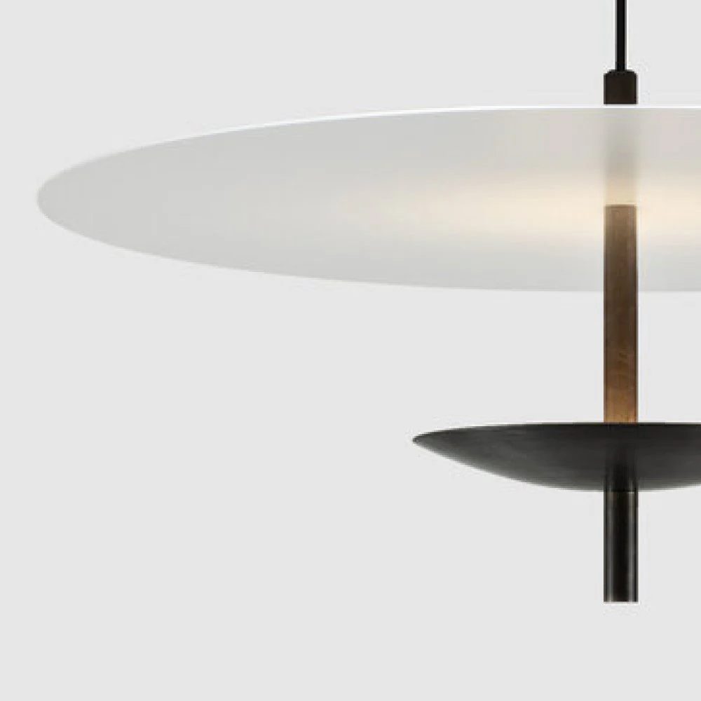 PRE-ORDER │ BEN-TOVIM DESIGN Reflector Round Pendant, Bronze Patina - 2 Sizes - Image 4