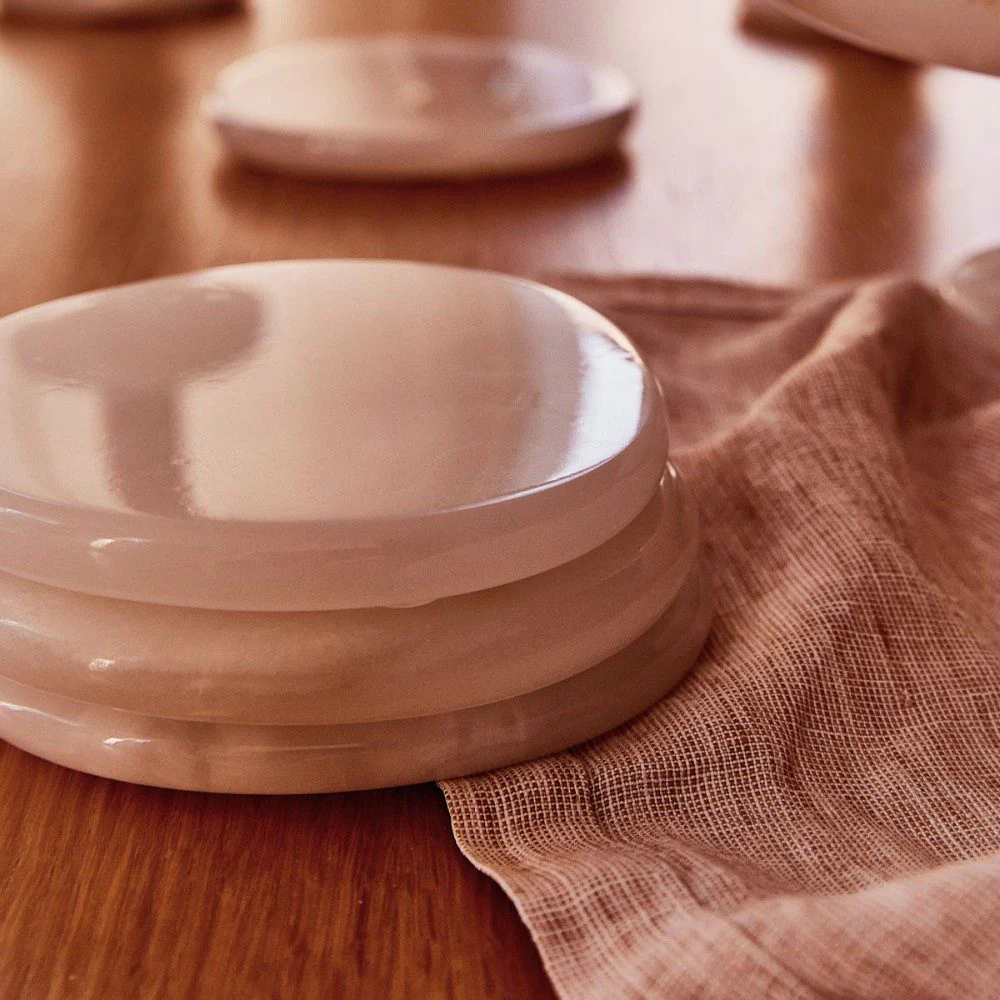 BLACK BLAZE Stone Coasters, White Onyx (Set of 2) - Image 5