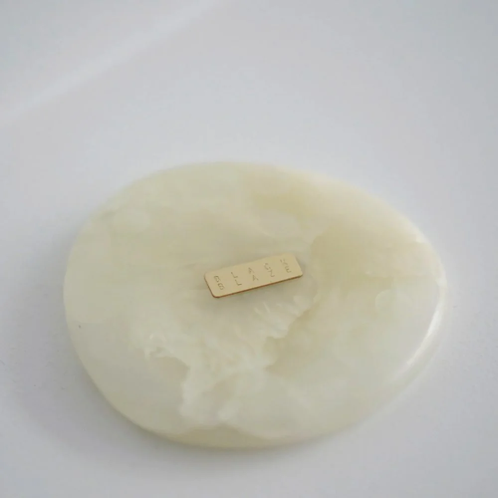 BLACK BLAZE Stone Coasters, White Onyx (Set of 2) - Image 8