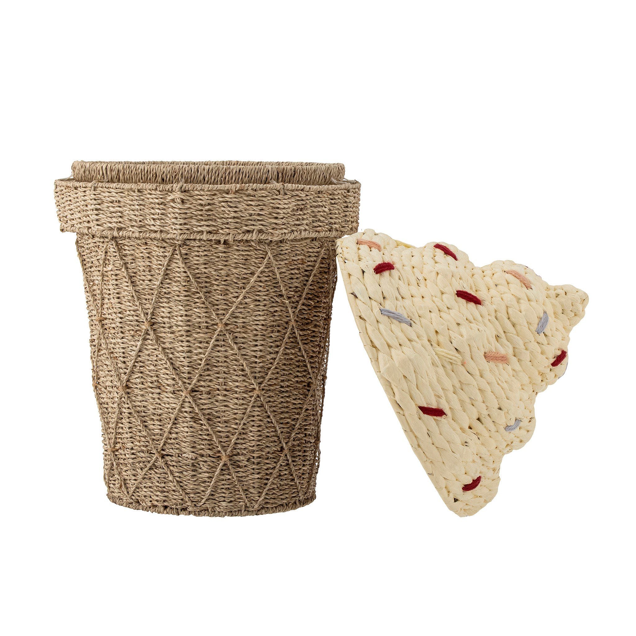BLOOMINGVILLE Cillie Kids Storage Basket w/Lid, Nature, Water Hyacinth - Image 3