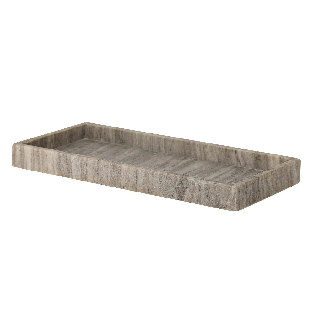 BLOOMINGVILLE Majsa Marble Tray, Brown, W18cm - Image 4