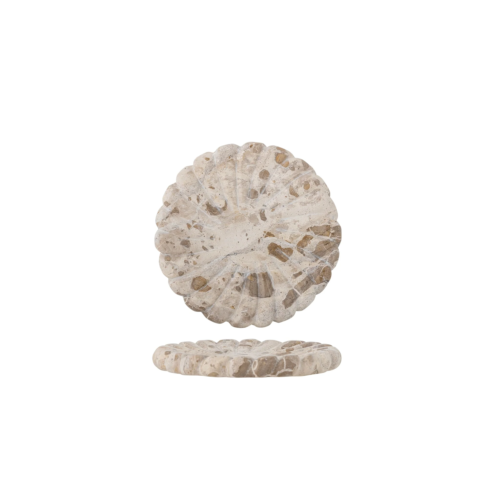 BLOOMINGVILLE Marlie Tray D22.5cm, Marble, Nature - Image 3