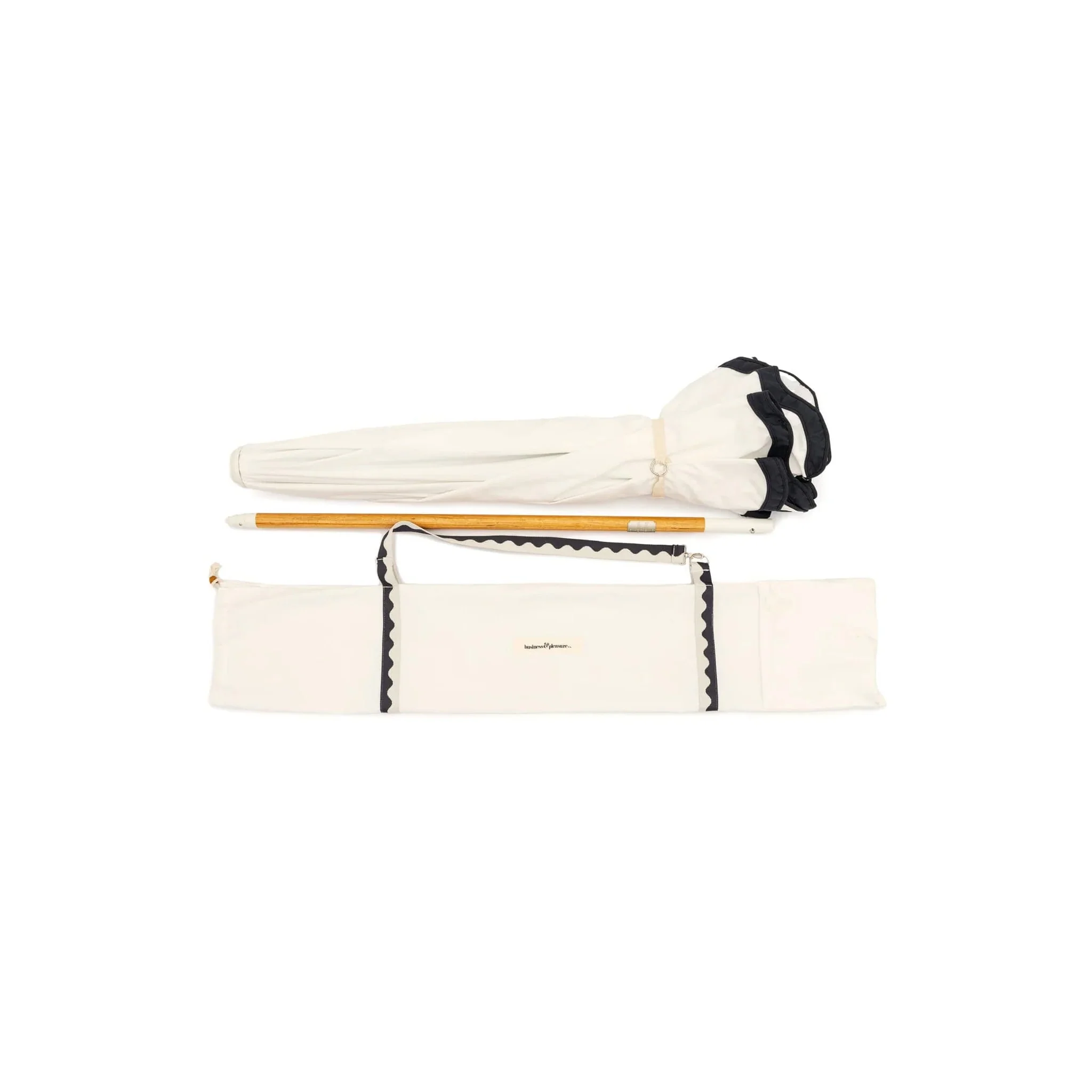 PRE-ORDER │ BUSINESS & PLEASURE CO Amalfi Umbrella, Rivie White - Image 4