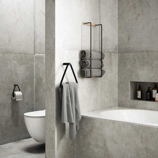 EKTA LIVING Towel Rack, Black - Image 3