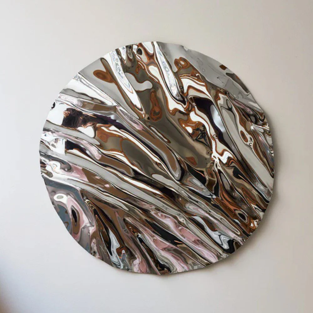 PRE-ORDER | CAIA LEIFSDOTTER Round Psychedelic Mirror/Wall Sculpture – 3 Sizes - Image 11