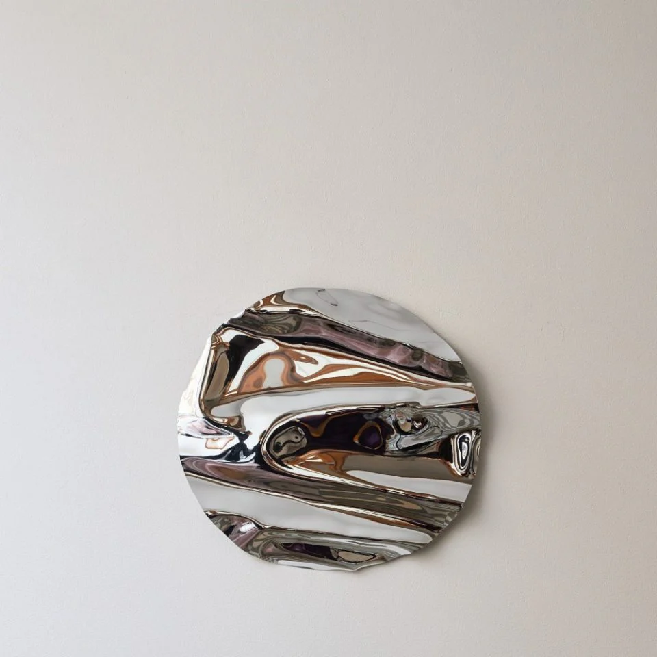 PRE-ORDER | CAIA LEIFSDOTTER Round Psychedelic Mirror/Wall Sculpture – 3 Sizes - Image 5