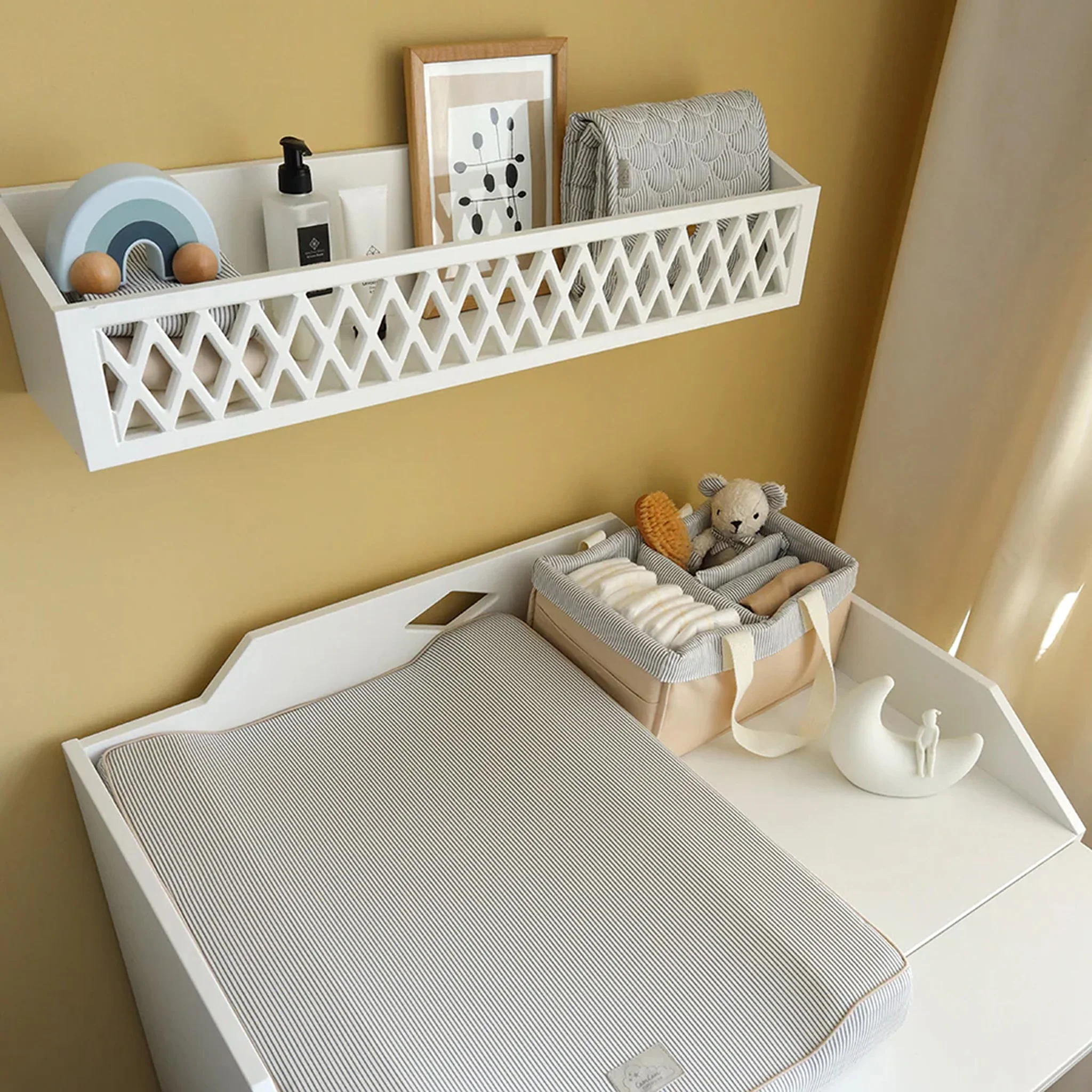 CAM CAM Changing Caddy, Classic Blue Stripes - Image 3