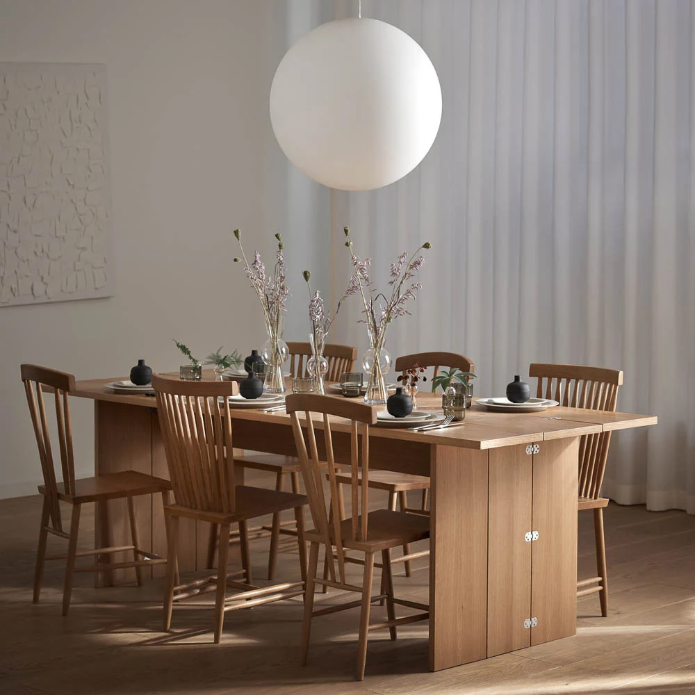 PRE-ORDER │ DESIGN HOUSE STOCKHOLM Flip Table, Oak - 3 Sizes - Image 9