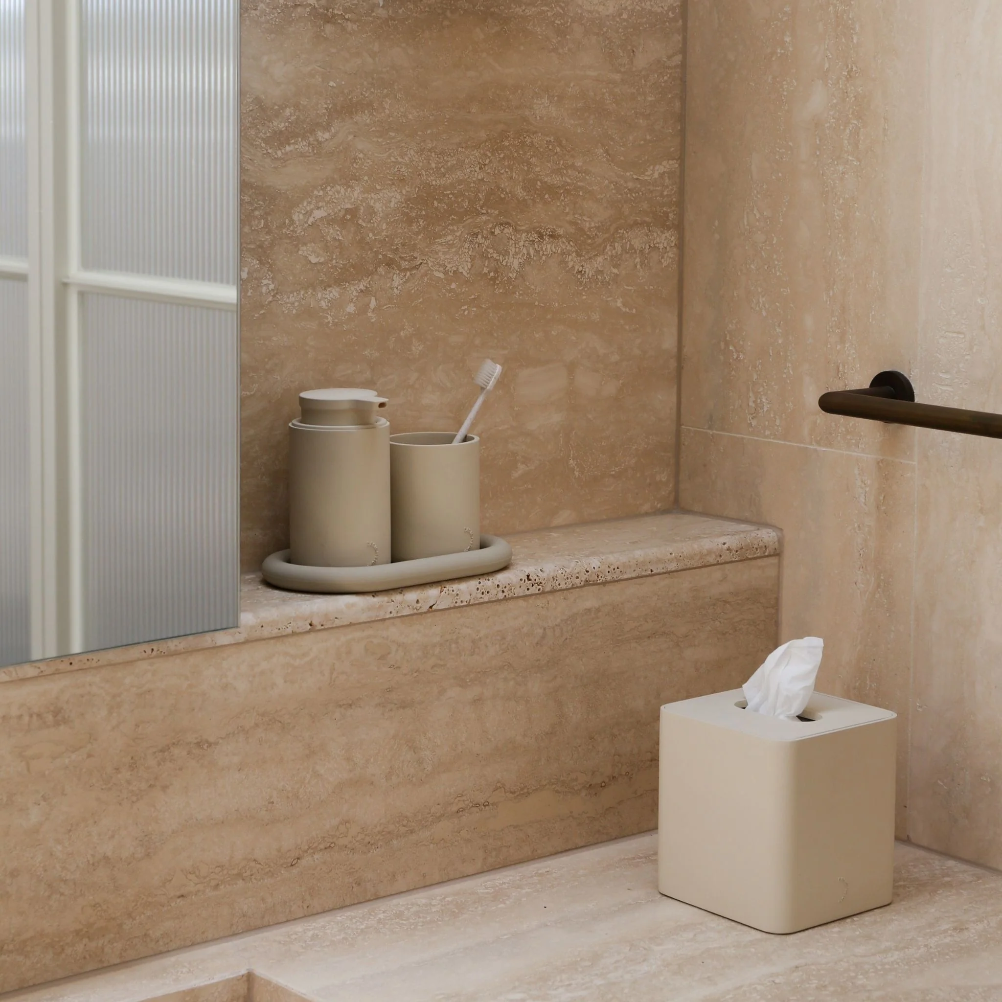 DESIGNSTUFF ARC Soap Dispenser, Sand - Image 8