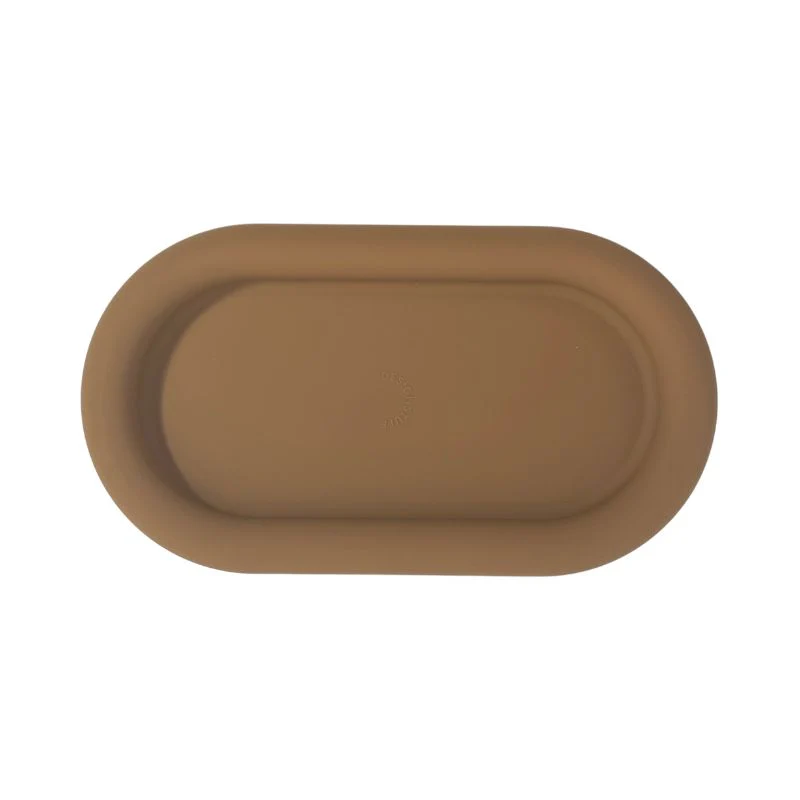 DESIGNSTUFF RUND Bubble Silicone Tray, 22cm, Camel - Image 4