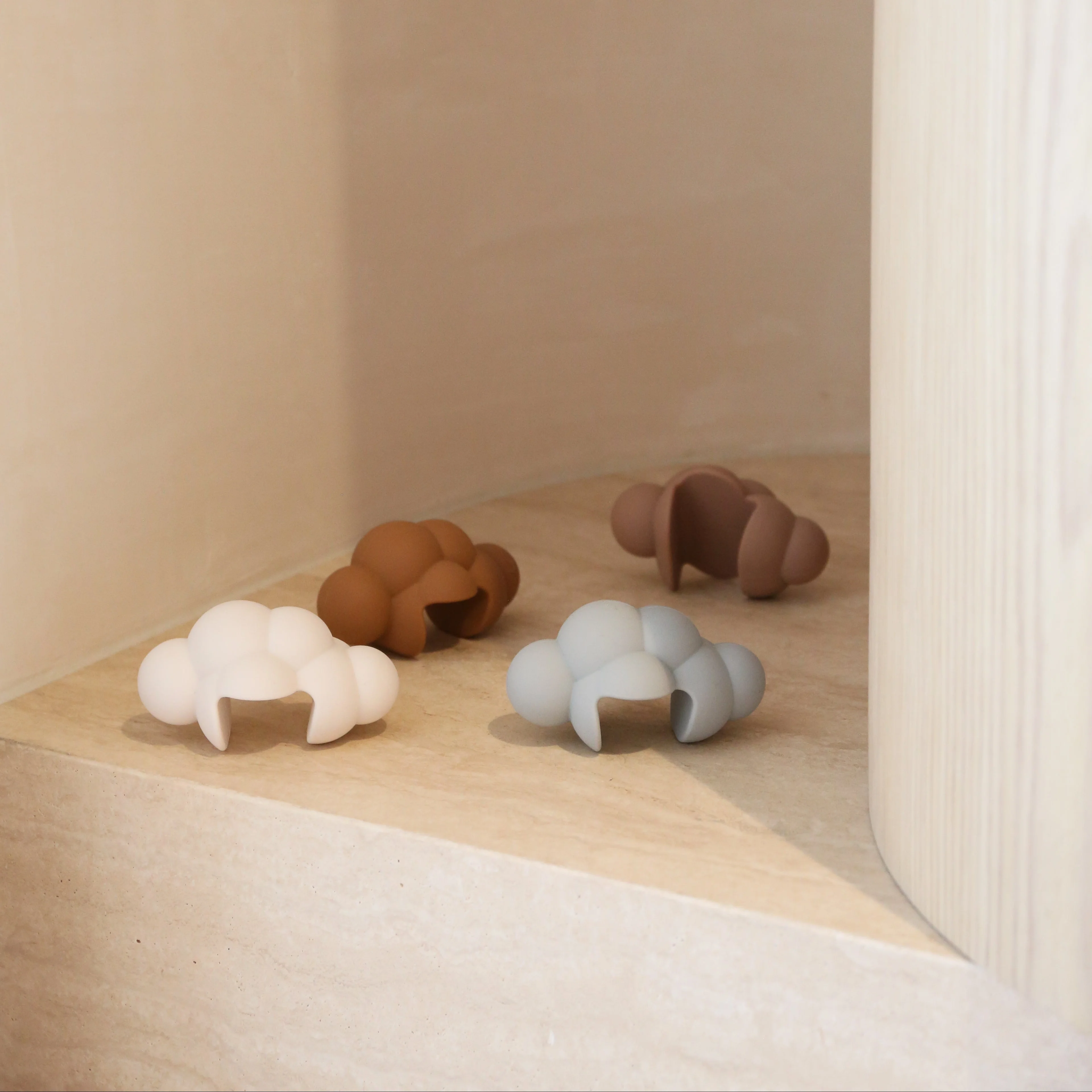 DESIGNSTUFF CUBI Cloud Door Stop, Mist - Image 3