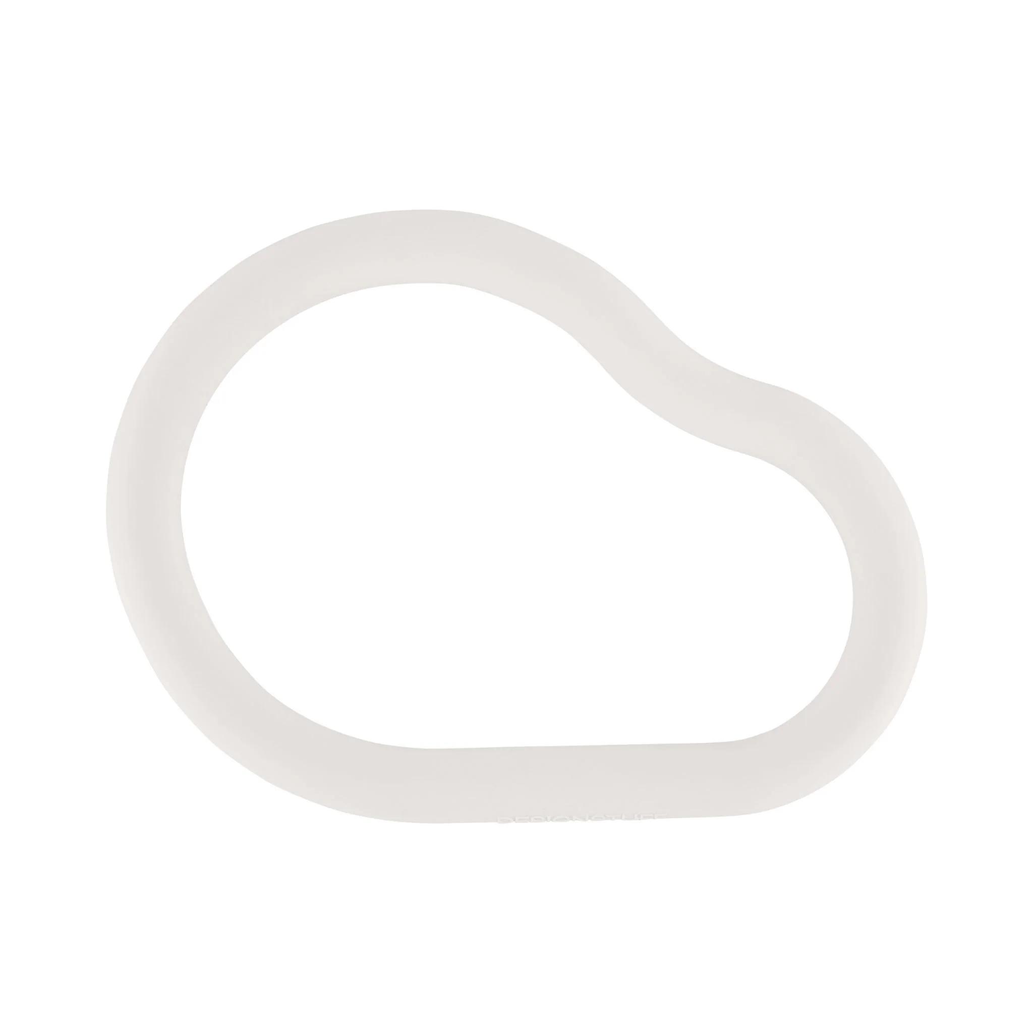 DESIGNSTUFF RUND Curve Silicone Trivet L, Chalk - Image 3