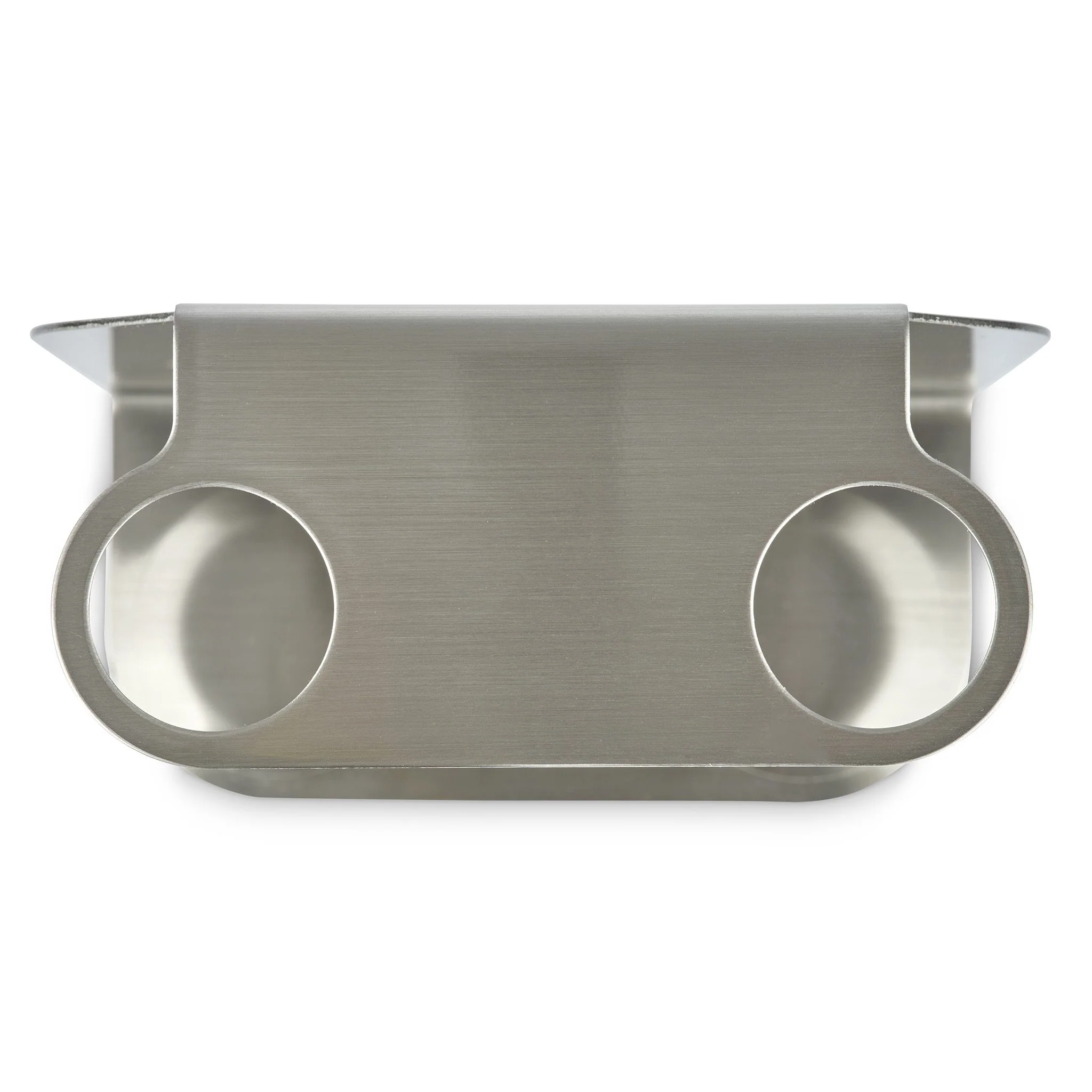 DESIGNSTUFF Dual Soap Dispenser Holder, Brushed Steel - Image 5