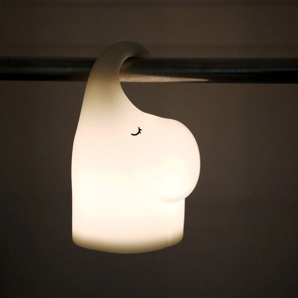 DESIGNSTUFF LUMA Elephant Night Lamp, White - Image 10