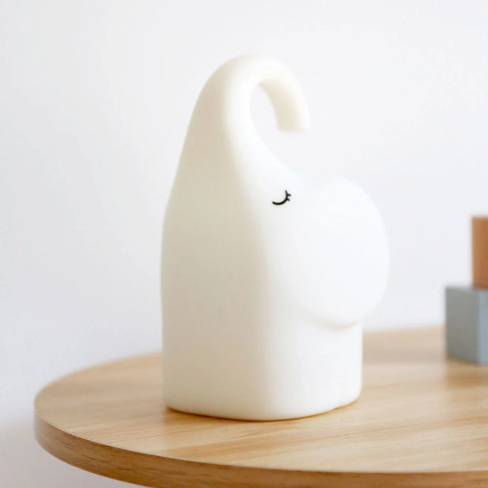DESIGNSTUFF LUMA Elephant Night Lamp, White - Image 6