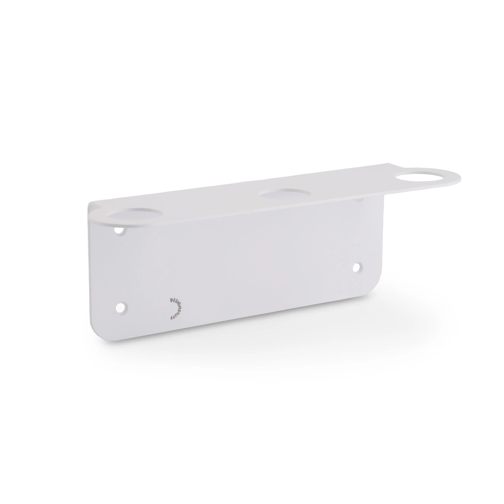 DESIGNSTUFF Floating Triple Soap Dispenser Holder, White - Image 6