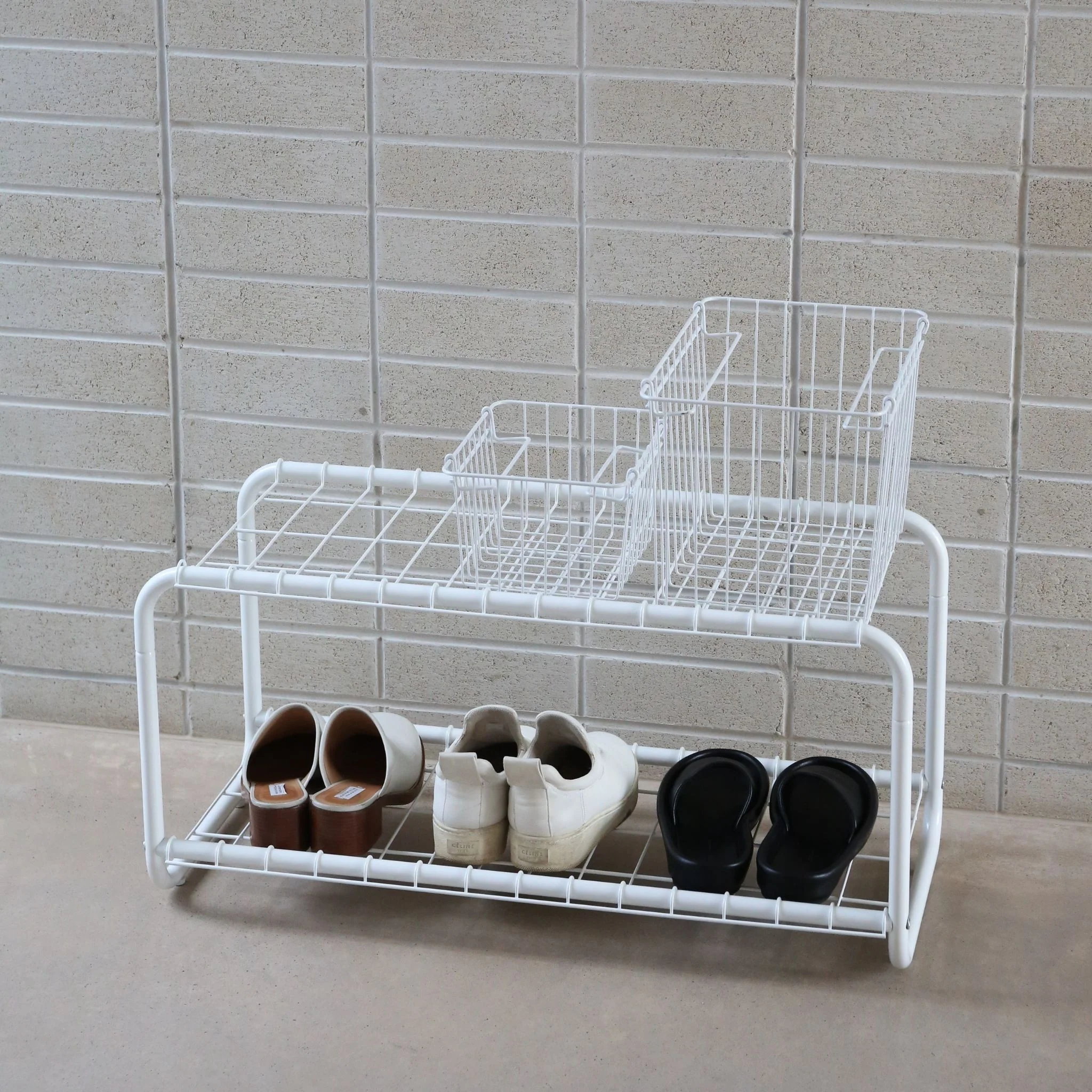 DESIGNSTUFF FORMA Metal Basket S, White - Image 4
