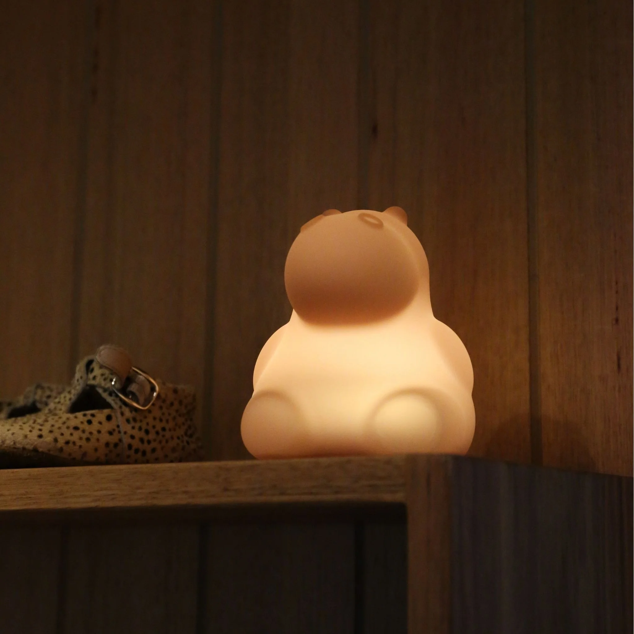 DESIGNSTUFF LUMA Little Hippo Night Lamp, Clay - Image 11