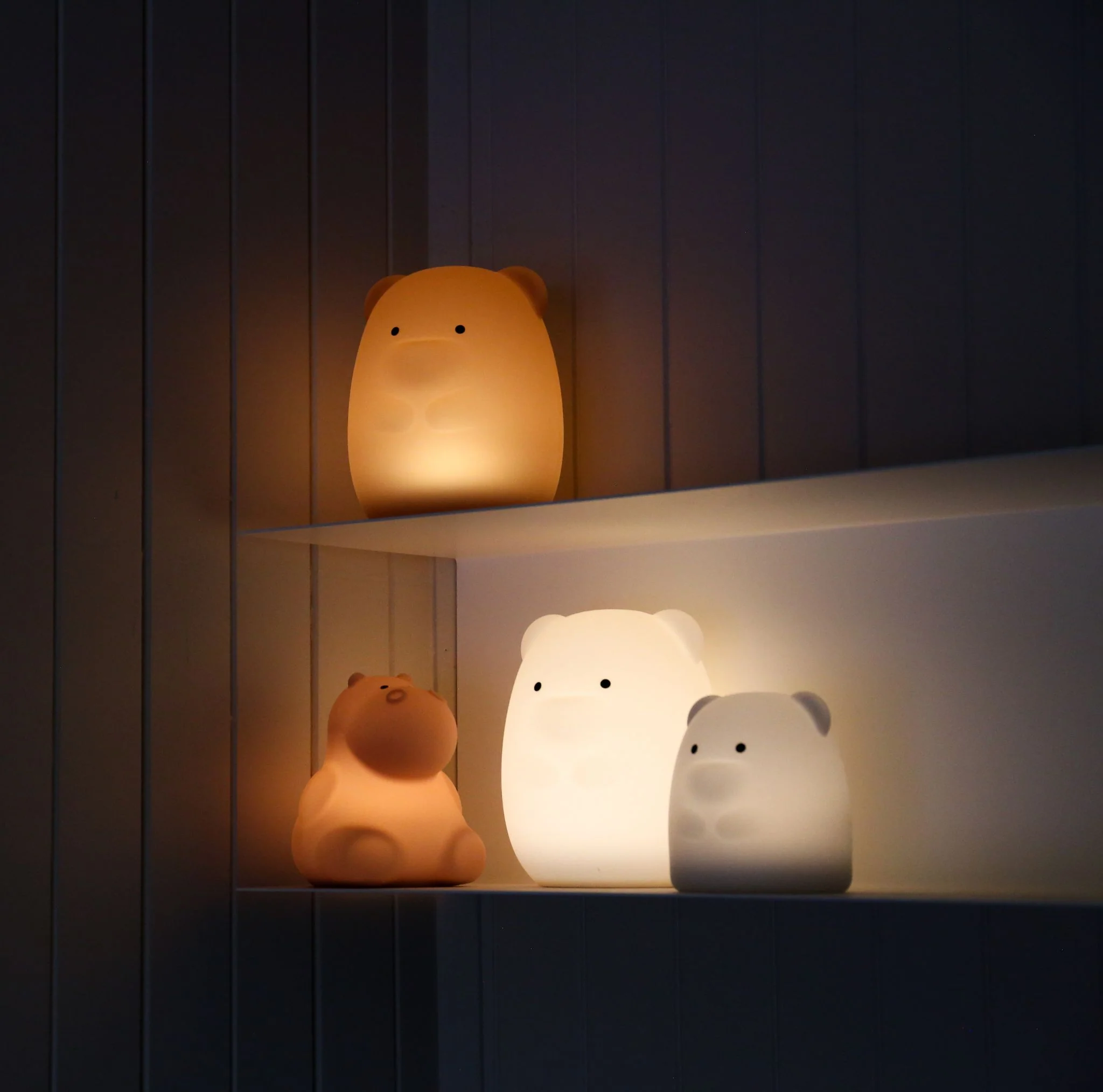 DESIGNSTUFF LUMA Little Hippo Night Lamp, Clay - Image 8