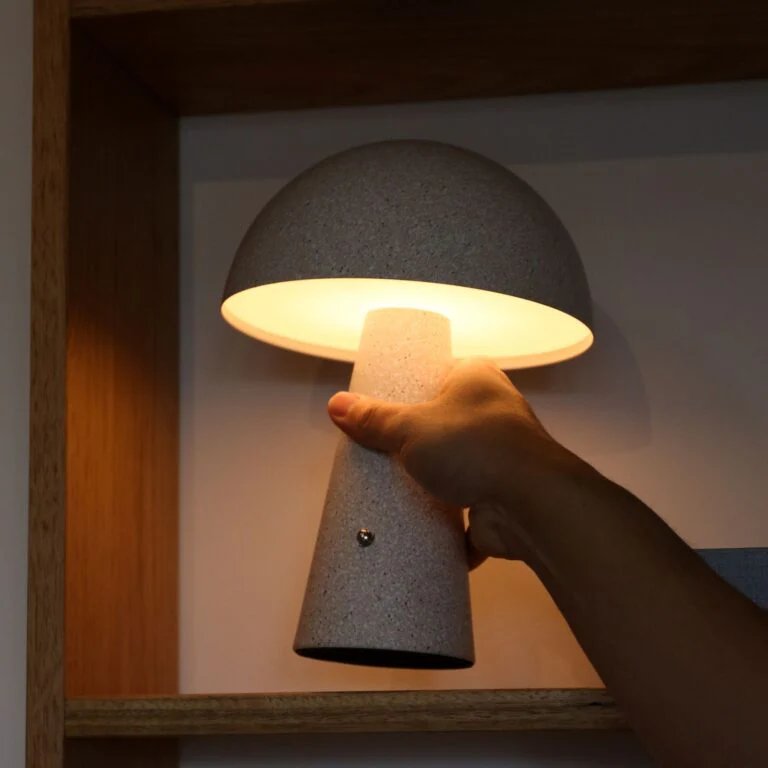 DESIGNSTUFF LUME Loui Portable Table Lamp, Sand - Image 7