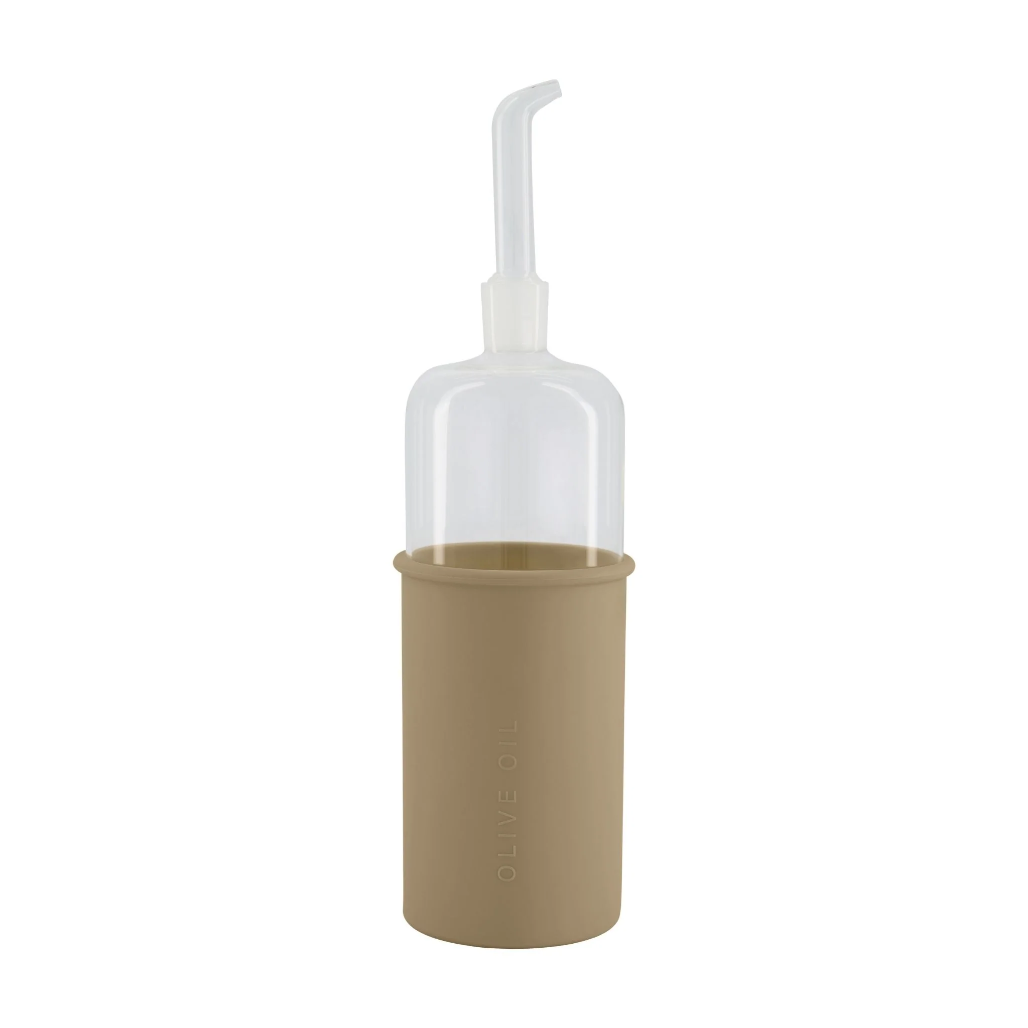 DESIGNSTUFF RUND Bottle for Olive Oil Glass/Silicone, 700ml, Fern - Image 2