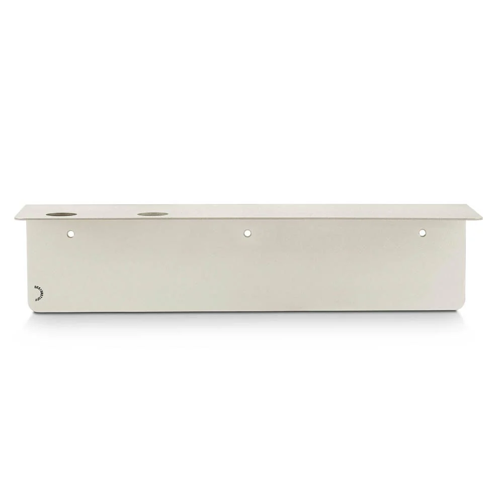 DESIGNSTUFF Shelf w/ Dual Soap Dispenser Holder, L40 cm, Sand - Image 7