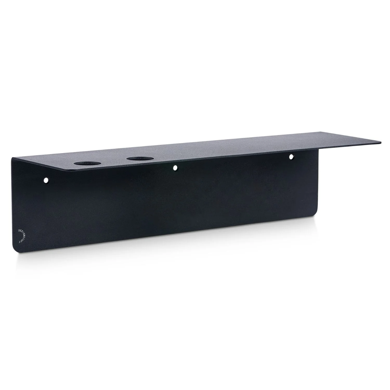 DESIGNSTUFF Shelf w/ Dual Soap Dispenser Holder, L40 cm, Black - Image 6