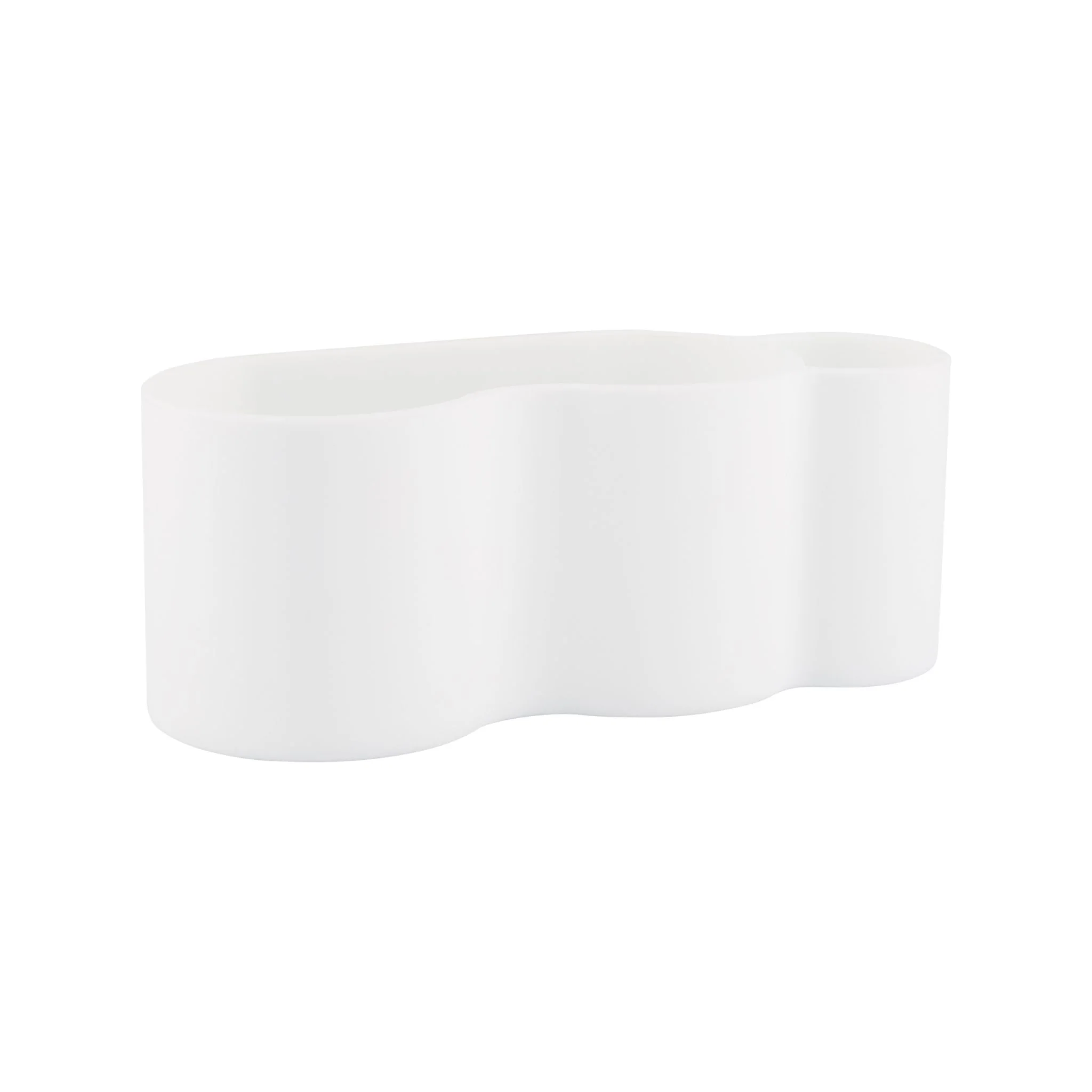 DESIGNSTUFF CURV Shower Caddy, Silicone/Adhesive, White - Image 2