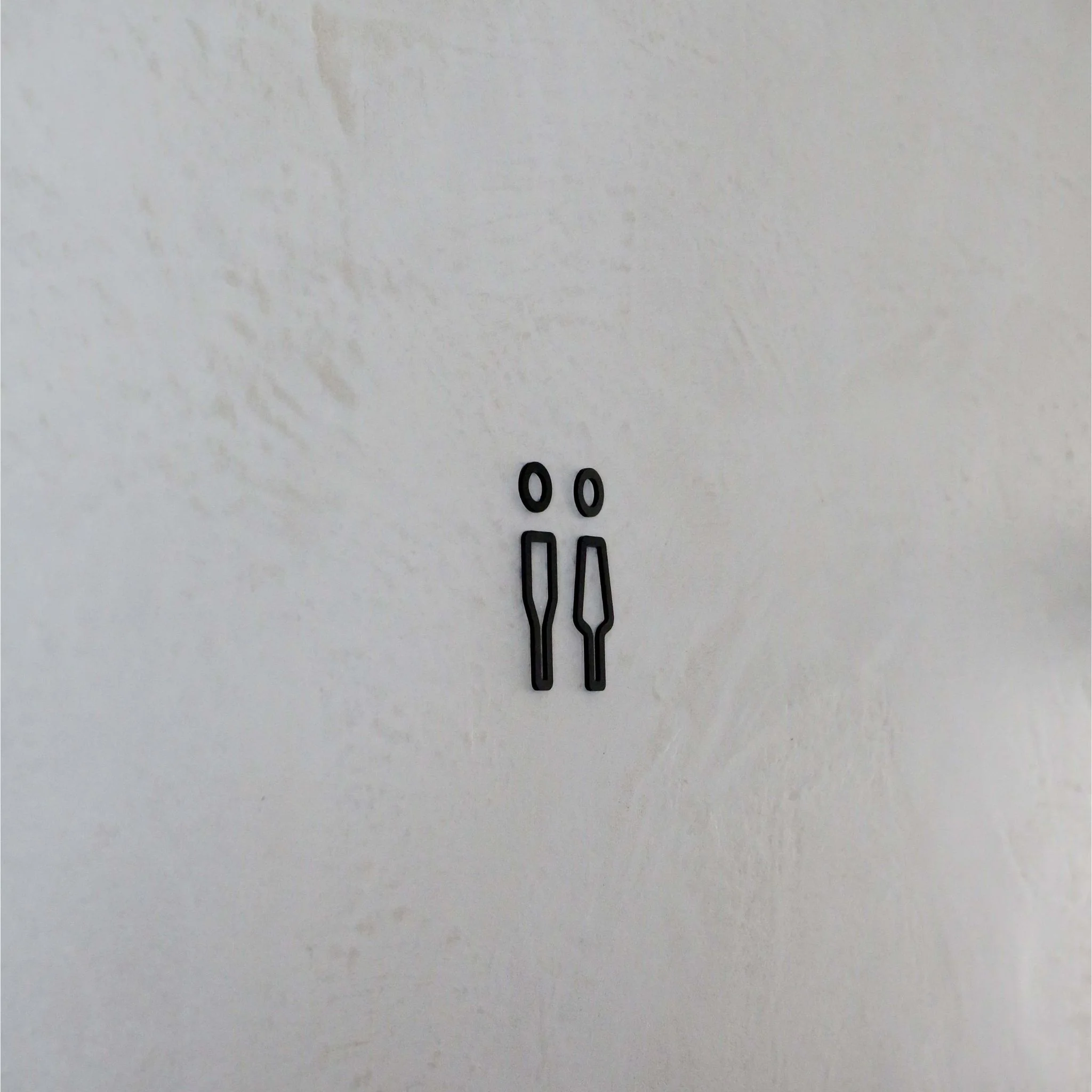 DESIGNSTUFF Signage, Restroom, Her/Him, Black - Image 7