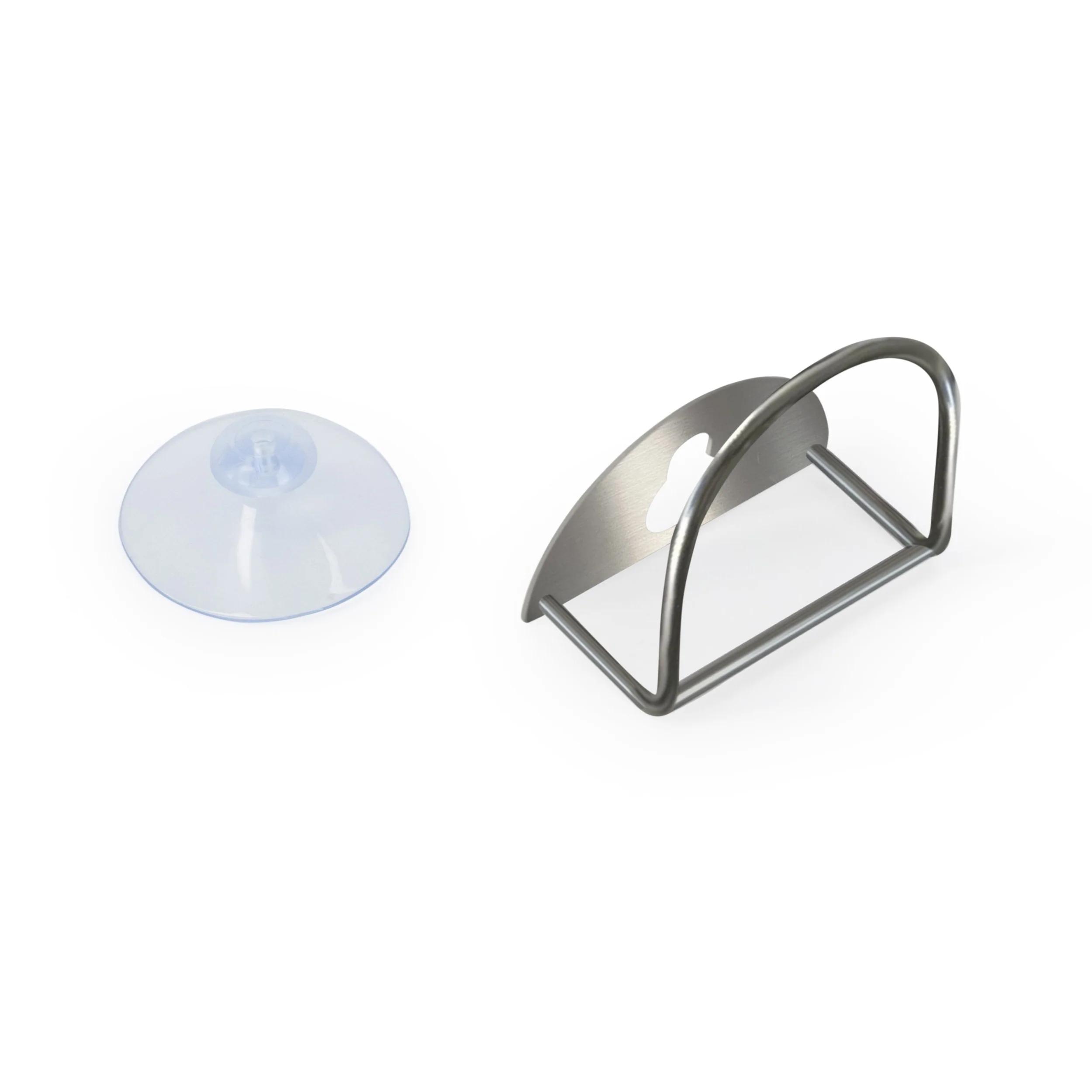DESIGNSTUFF DRIP Sink Sponge Holder, Brushed Steel - Image 5