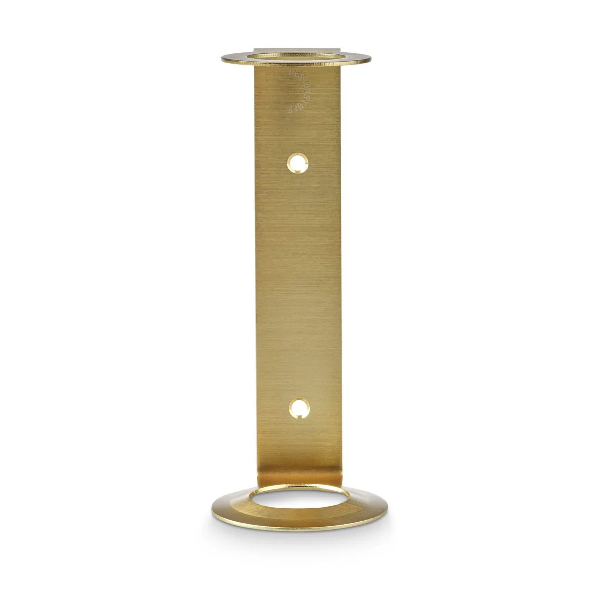 DESIGNSTUFF Single Soap Dispenser Holder, Brushed Brass - Image 2