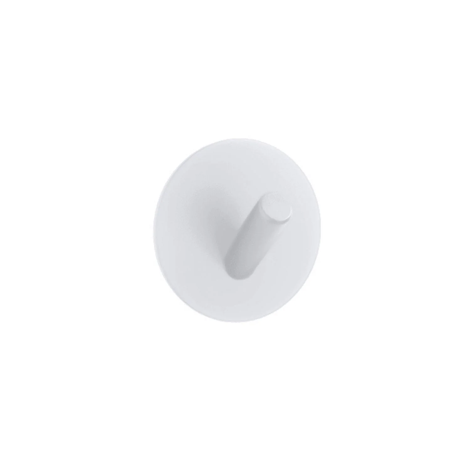 DESIGNSTUFF Stainless Steel Hook Self-Adhesive, White (Set of 3) - Image 2