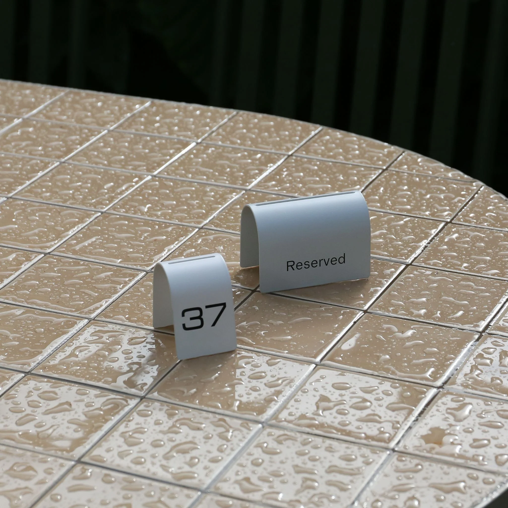 DESIGNSTUFF Table Signage, Numbers, White (Set of 10) - Image 4