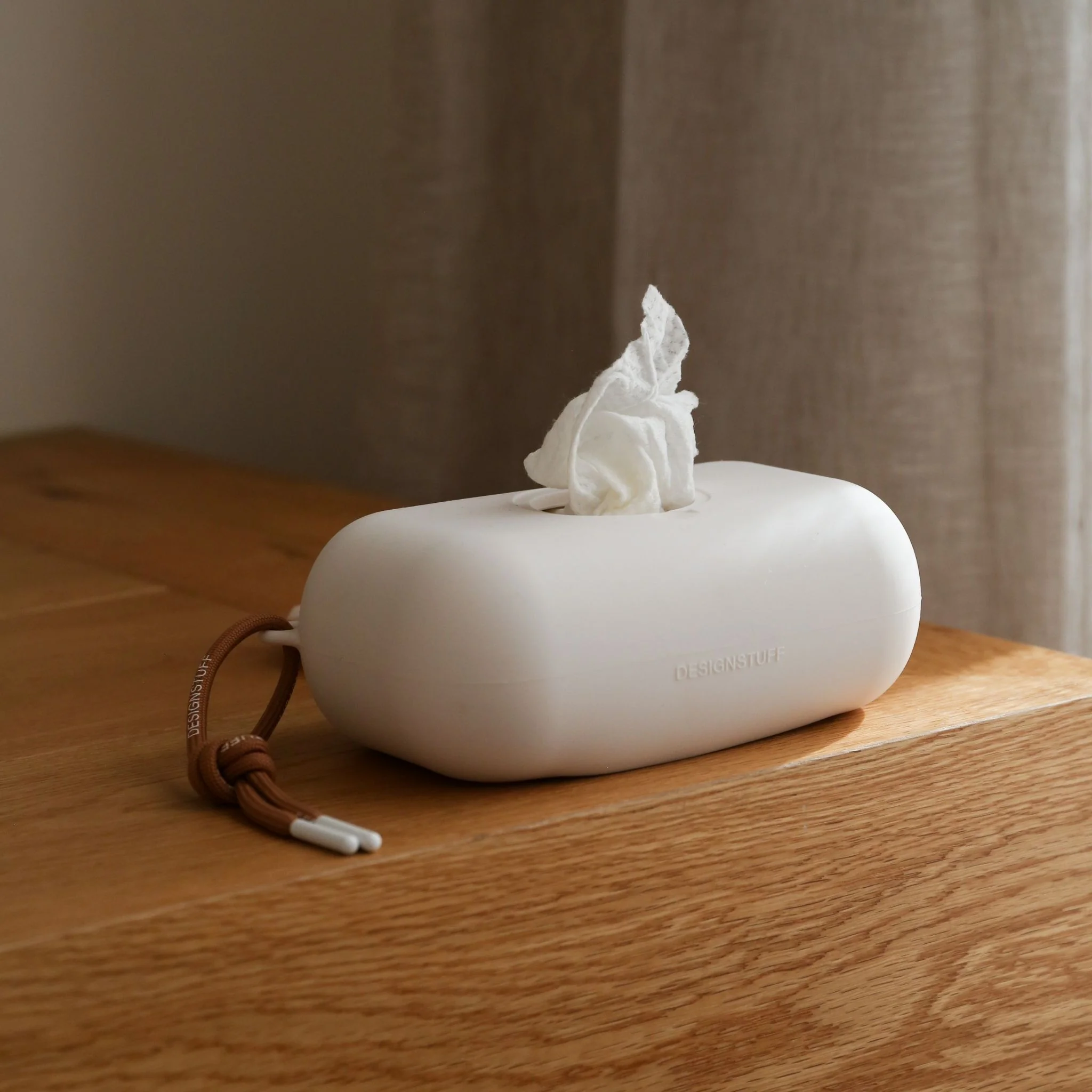 DESIGNSTUFF CUBI Wet Wipes Cover, Chalk - Image 5