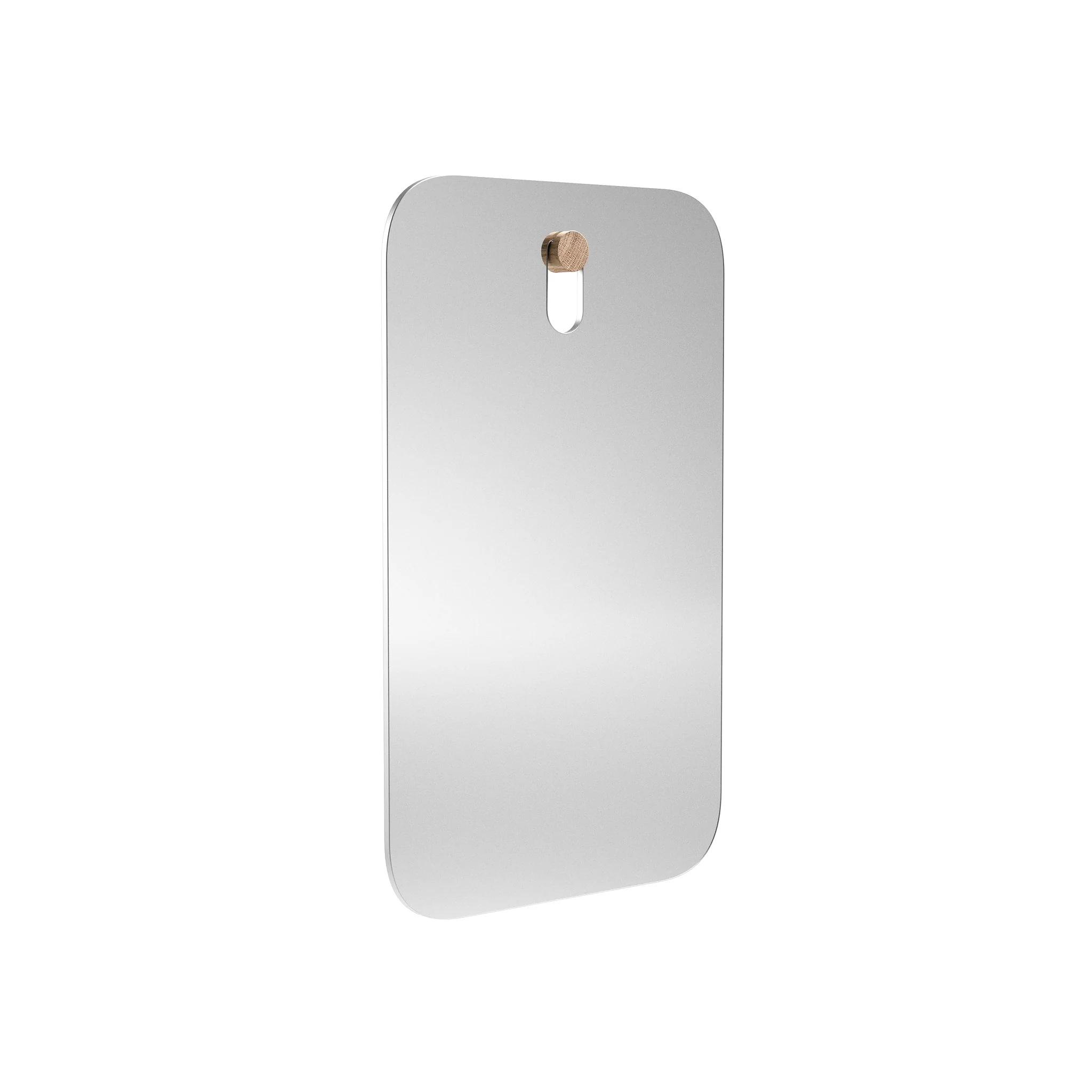 EKTA LIVING Mirror You, Rectangular H50 x W30cm, Natural Oak - Image 3