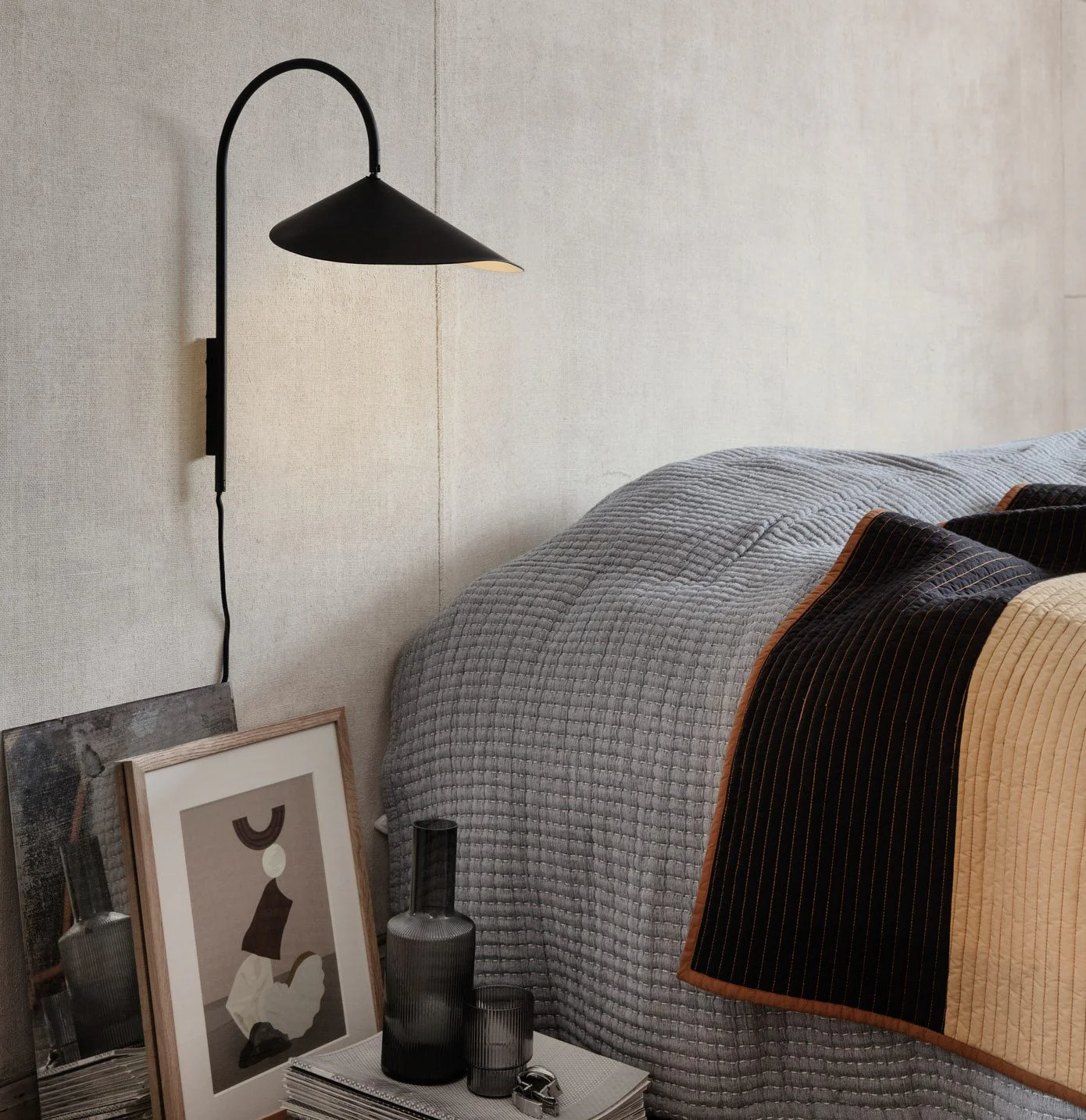 FERM LIVING Arum Swivel Wall Lamp, Black - Image 3