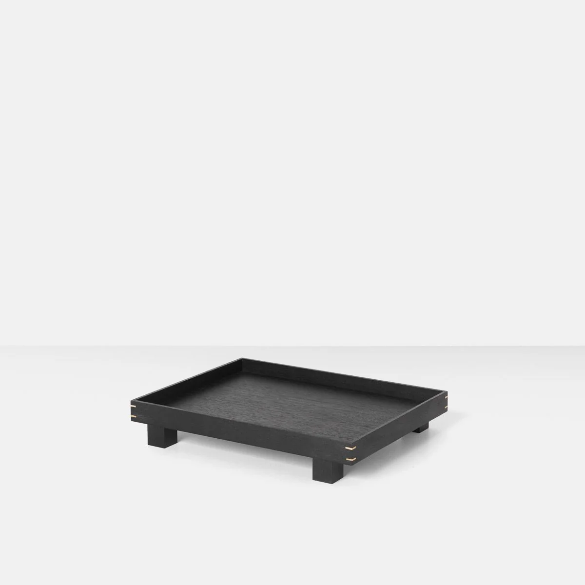 FERM LIVING Bon Wooden Tray, Large, L47cm, Black Stained Oak - Image 4