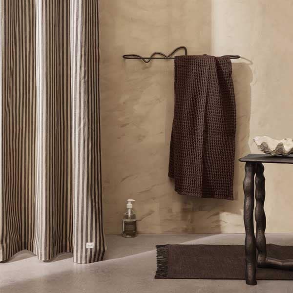 FERM LIVING Curvature Towel Hanger, Black Brass - Image 2