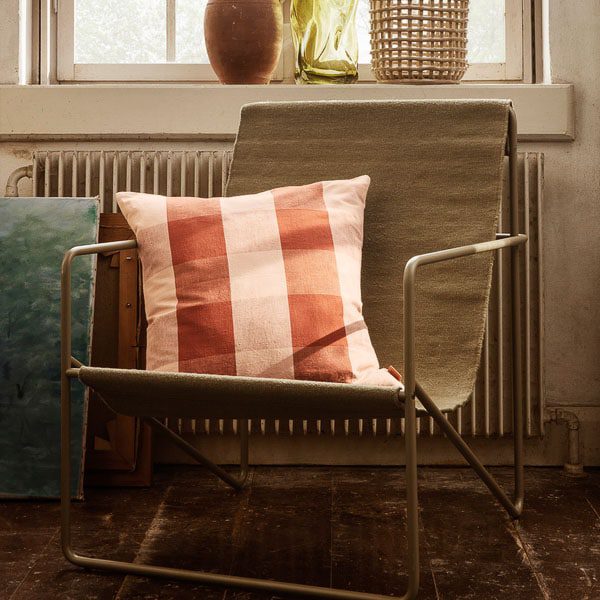 FERM LIVING Desert Indoor Outdoor Lounge Chair, Olive/Olive - Image 3