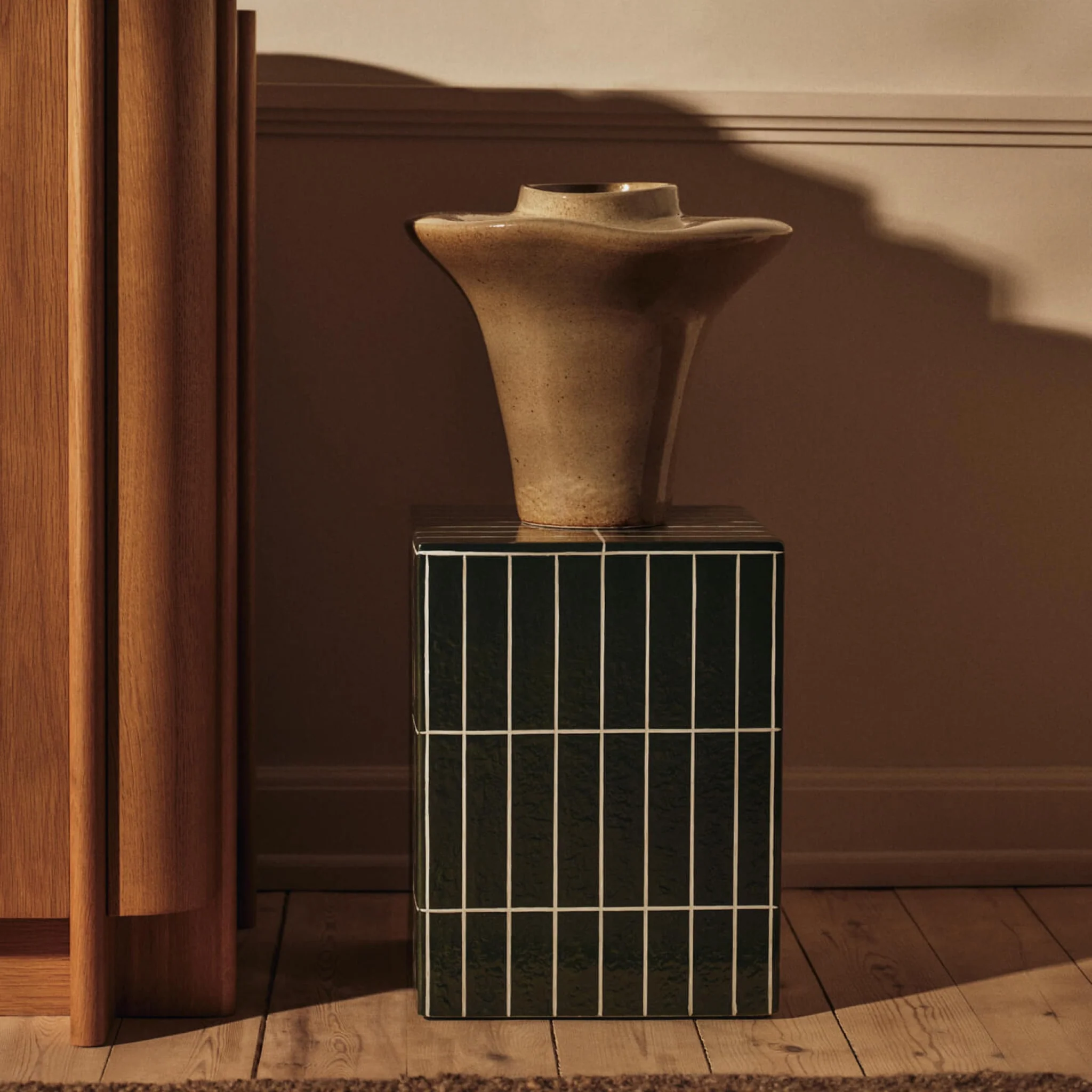 FERM LIVING Evio Vase, H35, Elm Green - Image 3