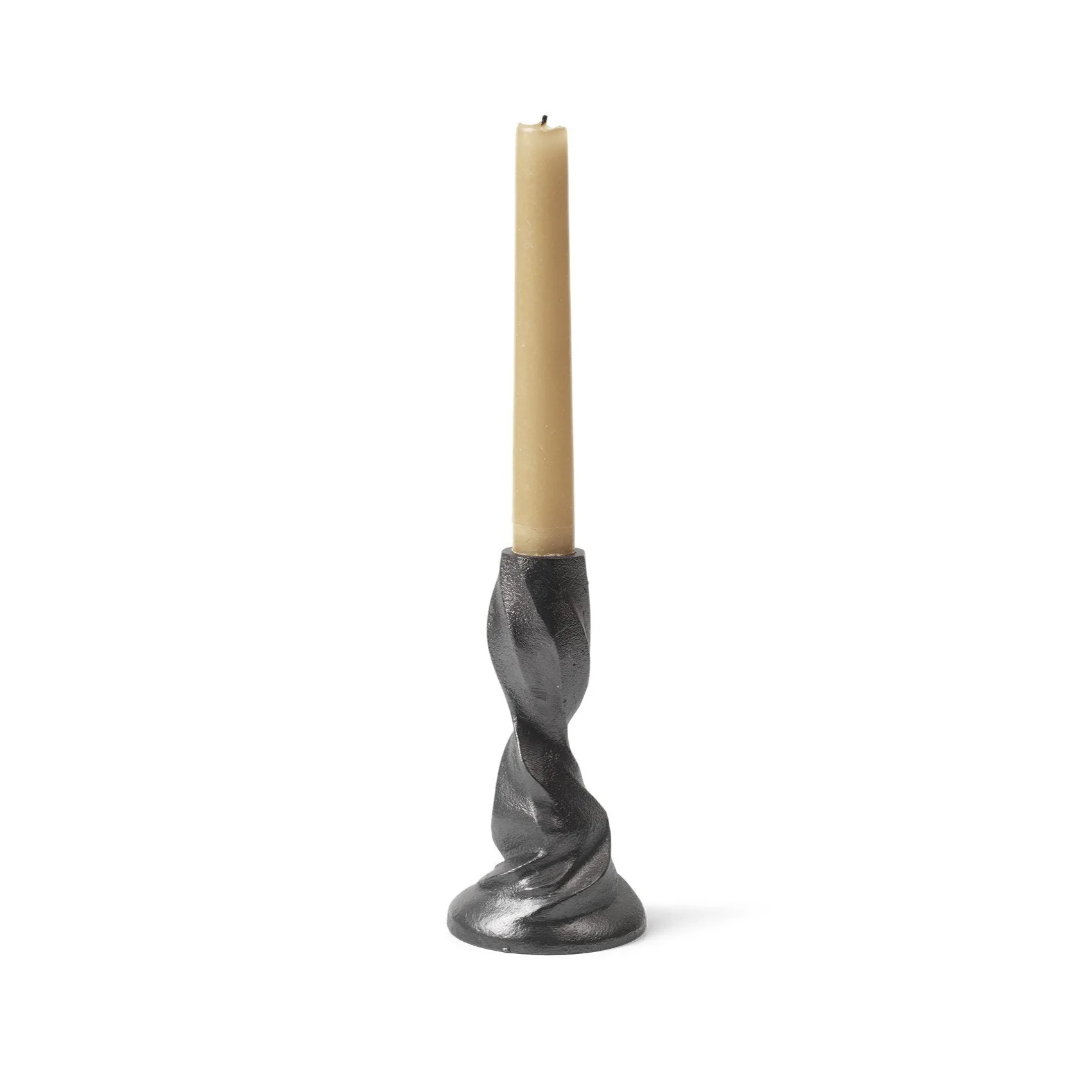 FERM LIVING Gale Candle Holder, Blackened Aluminium, H13cm - Image 3