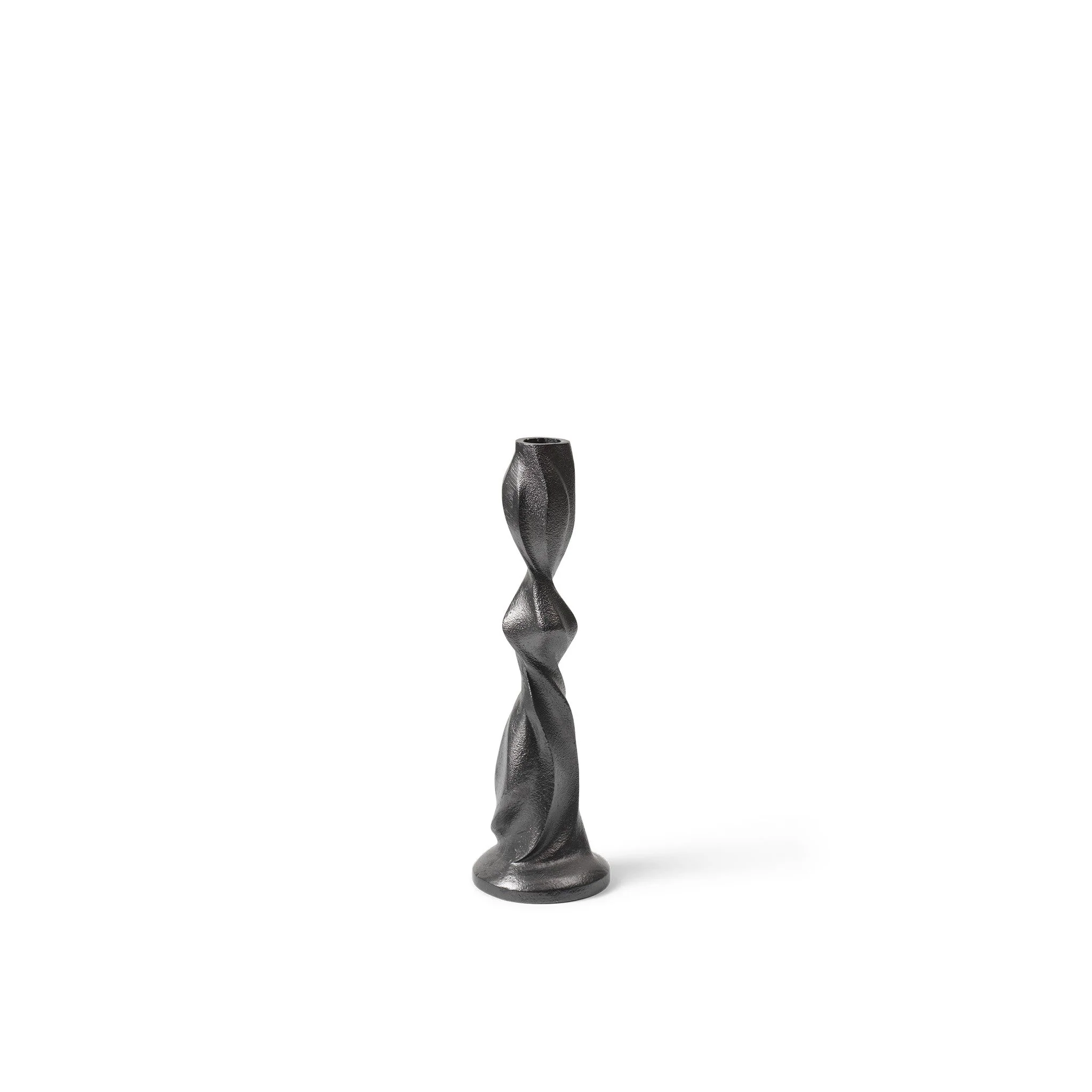 FERM LIVING Gale Candle Holder, Blackened Aluminium, H25cm - Image 2