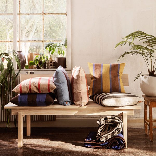 FERM LIVING Grand Cushion, Camel/Red - Image 4