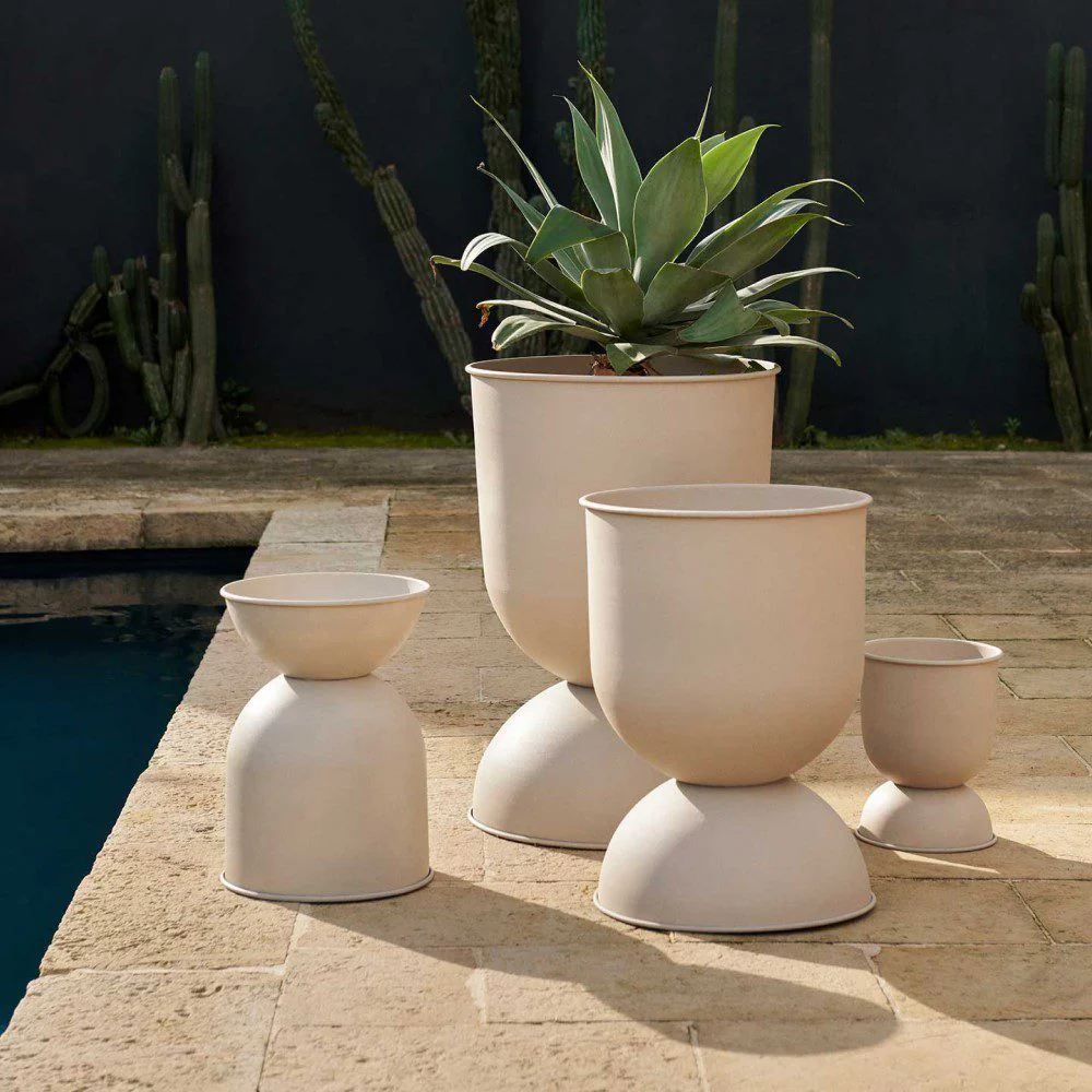 FERM LIVING Hourglass Flower Pot, H73cm Large, Cashmere - Image 3
